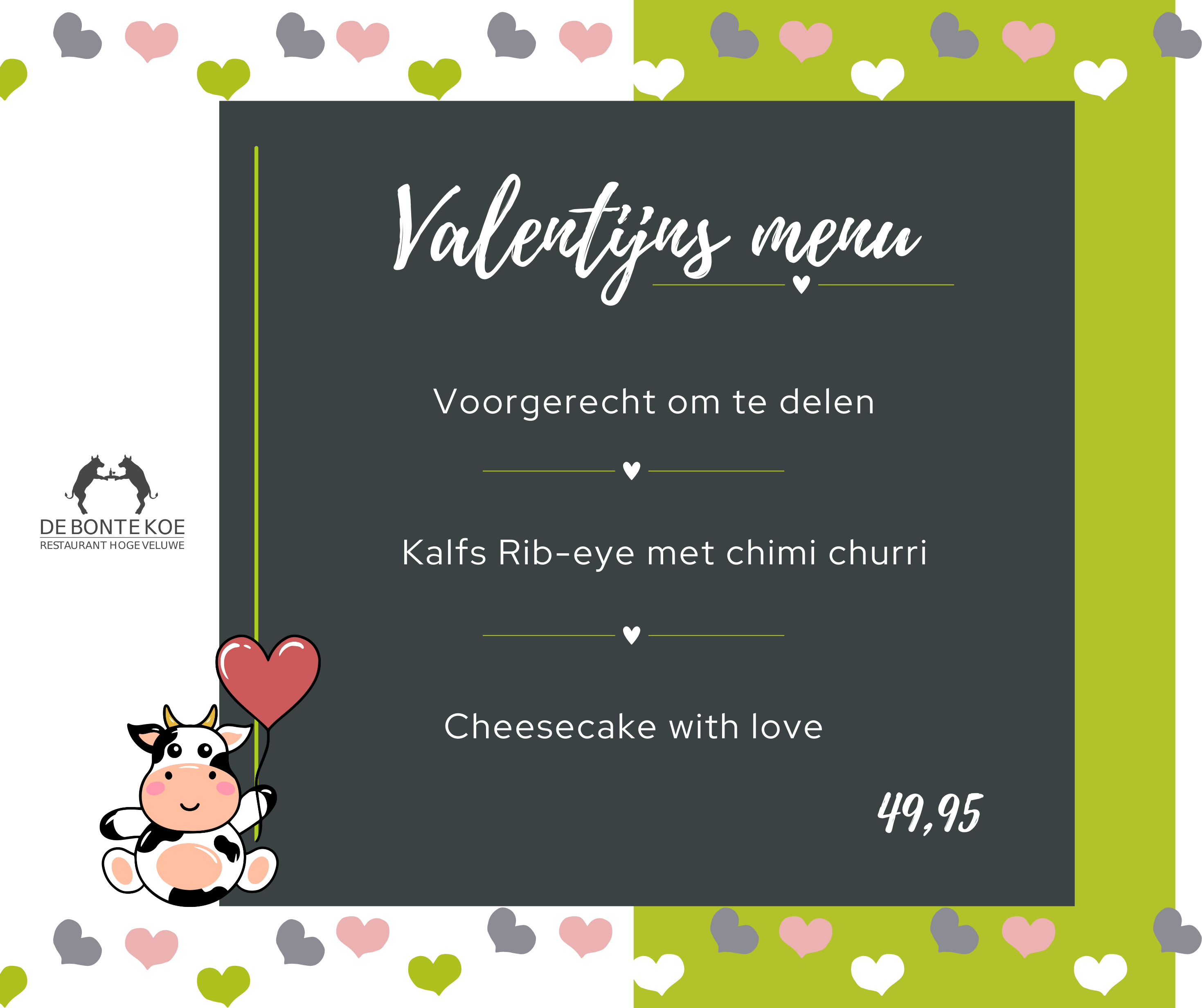 Valentijns menu Bonte Koe